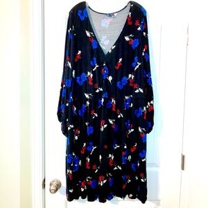 Modcloth Comfortably Curious Stretch Long-Sleeve Dress Size 3x